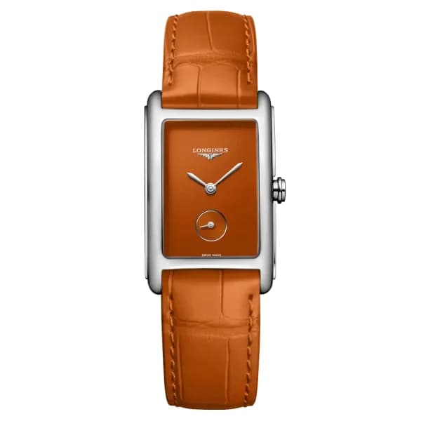 Longines Montre Longines DolceVita Cadran Orange Laqué Poli