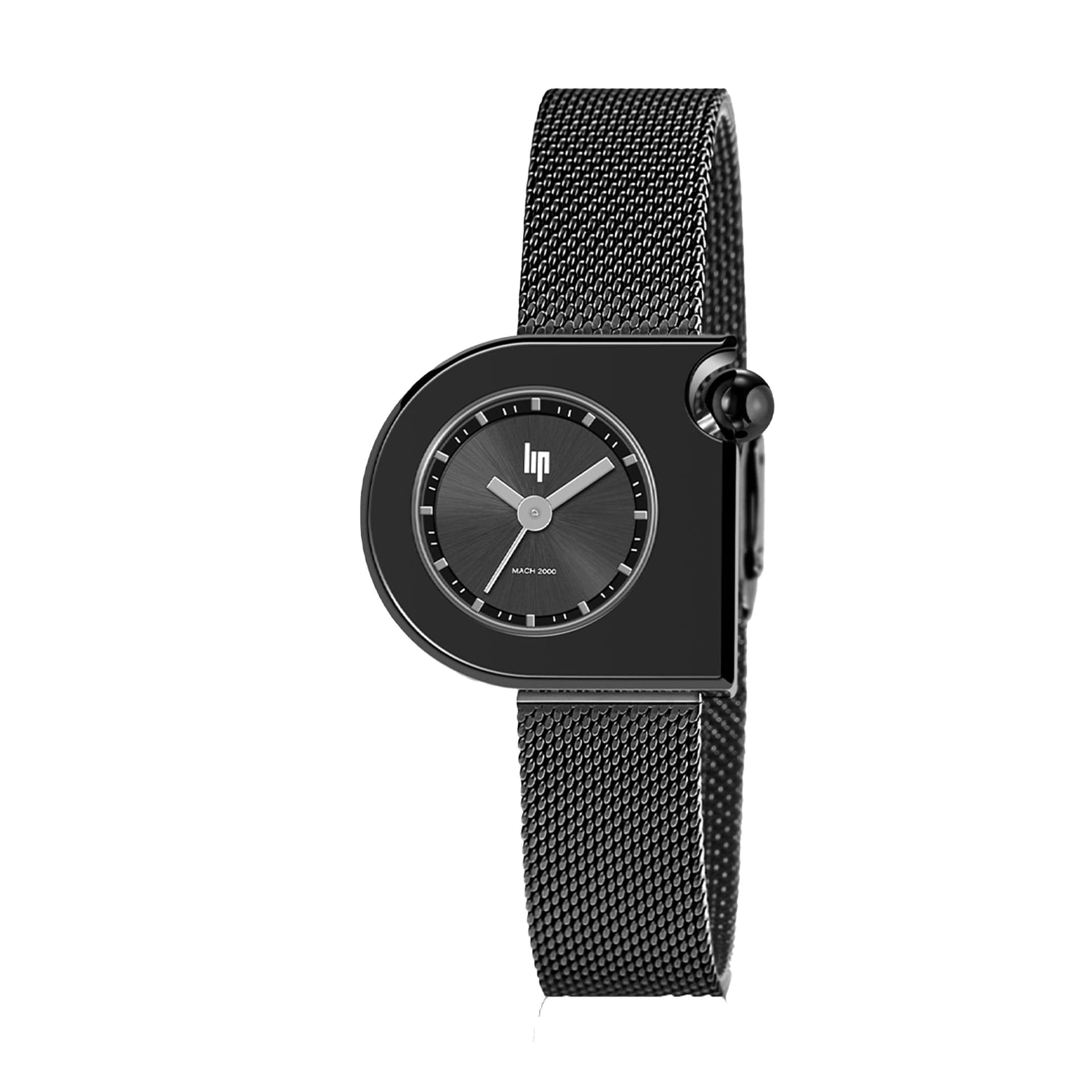 Lip Montre Lip Mach 2000 Mini - - cadran Argent- 30 x 28 mm - Acier -671392
