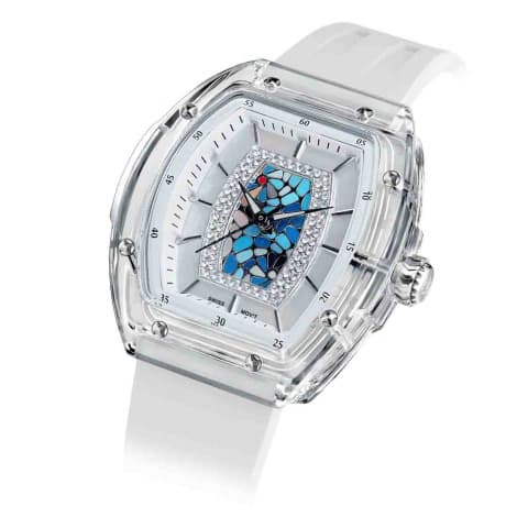 Tsar Bomba Montre Tsar Bomba - Nucleus Series II - FKM Blanc & Bleu - TB8219L03