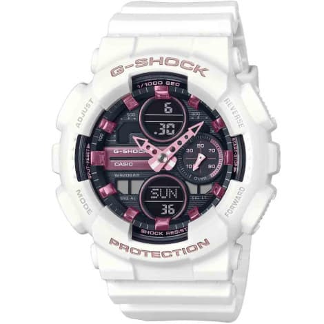 Casio Montre GShock Classic Lady - Série GMA-S - Blanc & Violet 49 x 45.9 mm- GMA-S140M-7A