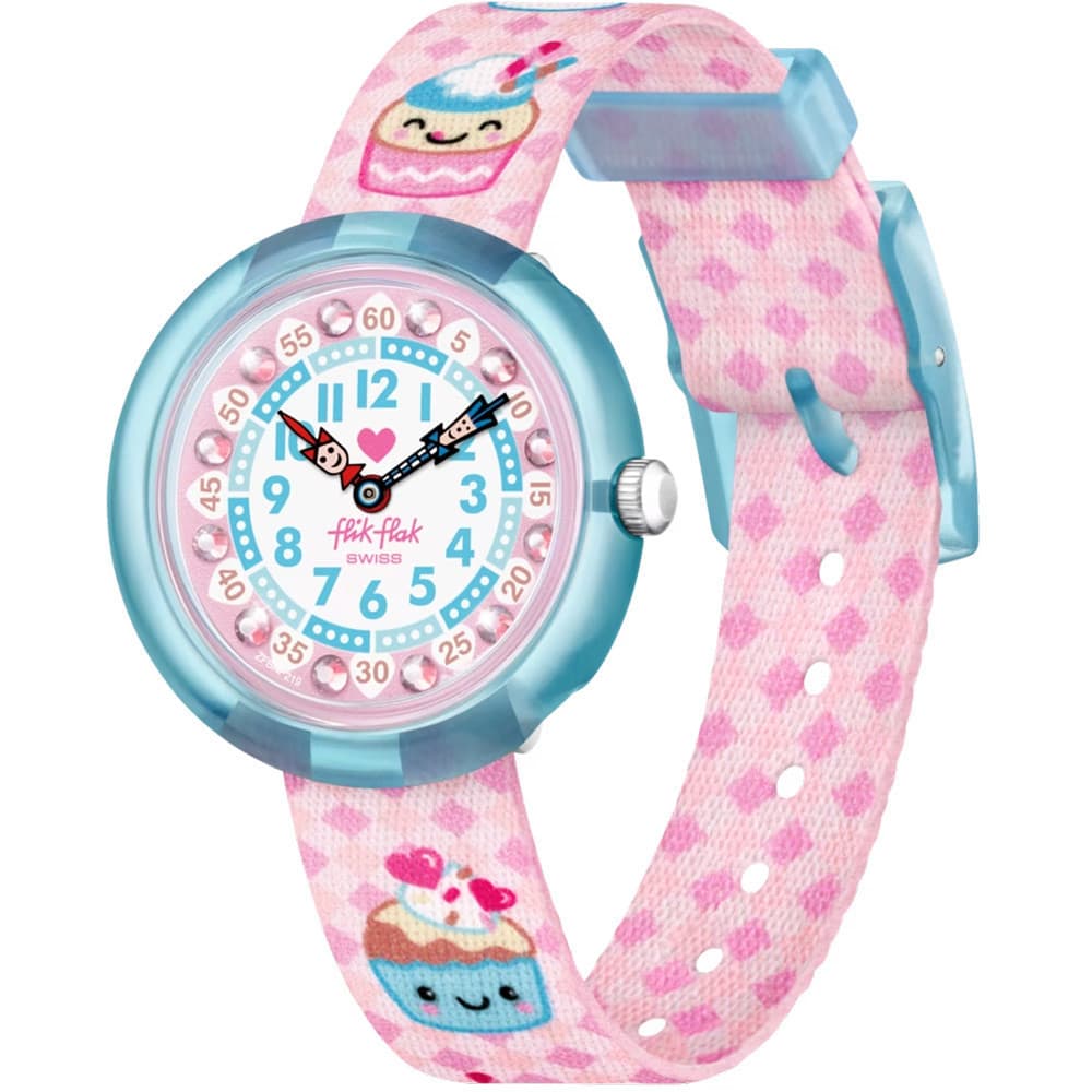Flik Flak Montre Flik Flak Collection Bake it Up en Biosource Rose