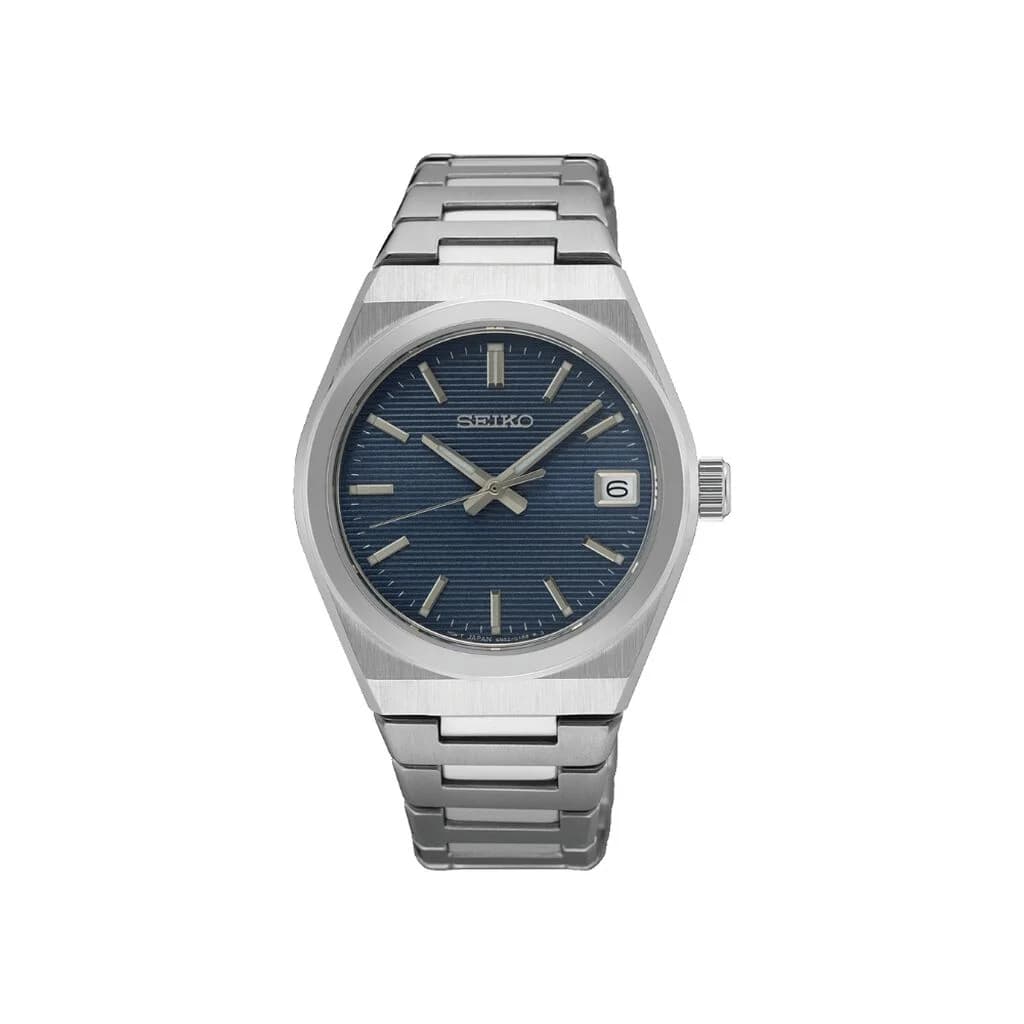 Seiko Classique Sport — cadran bleu 34 mm