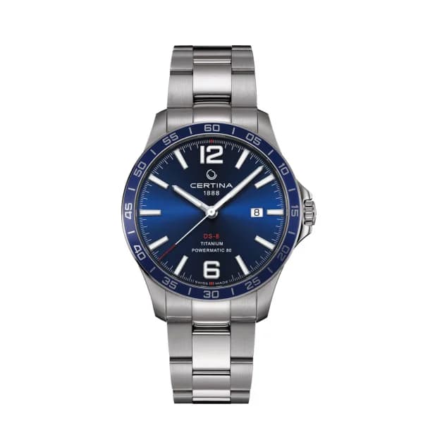 Certina Montre Certina DS-8 Powermatic 80 40.5mm Automatique Cadran Bleu