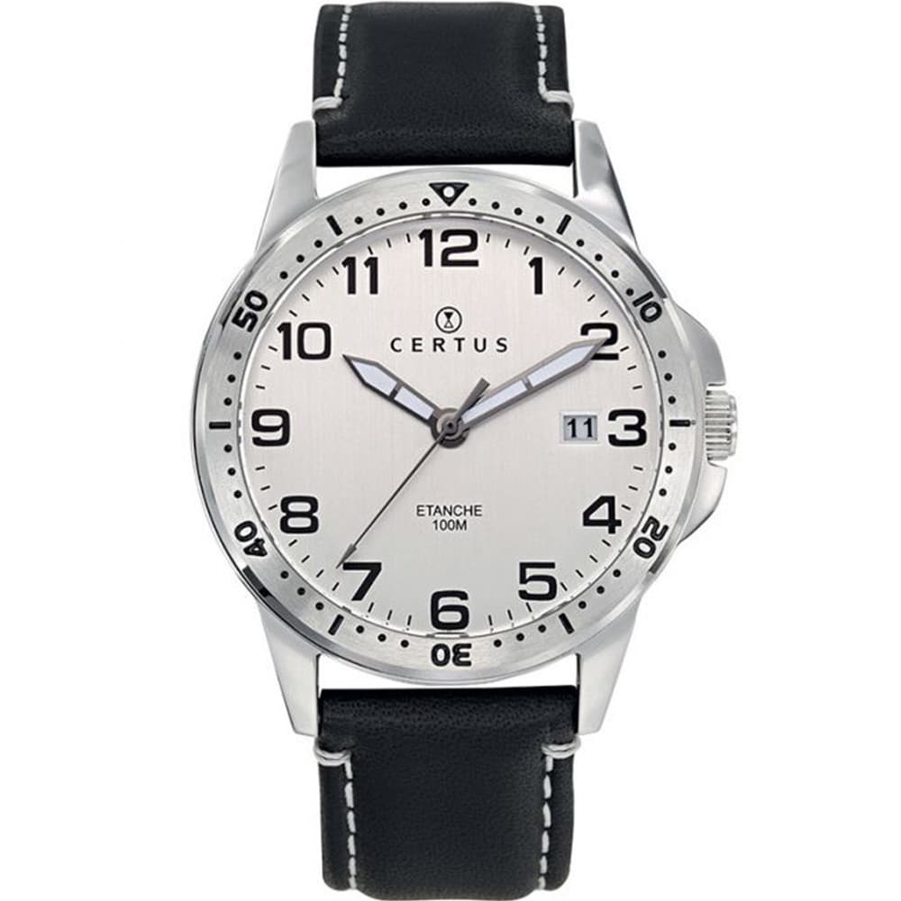 Certus Montre Certus en Cuir Noir