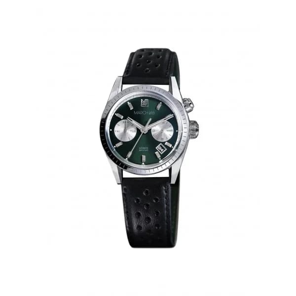 March LA.B Montre MARCH LA.B Agenda Automatique Cadran Forest Bracelet Buffle