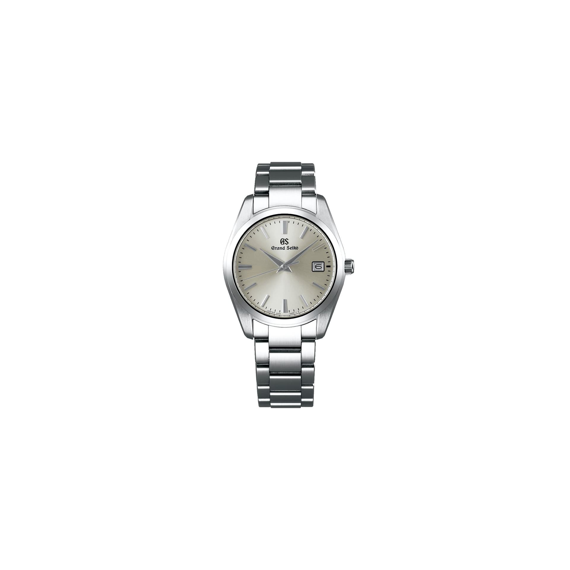 Grand Seiko Montre Grand Seiko Heritage quartz cadran champagne bracelet acier 37 mm