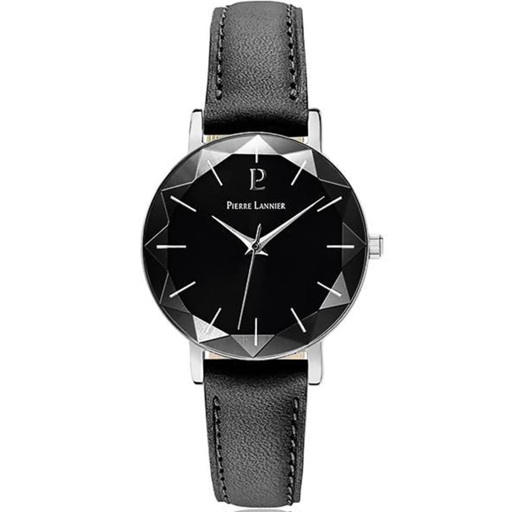 Pierre Lannier Montre Pierre Lannier en Cuir Noir