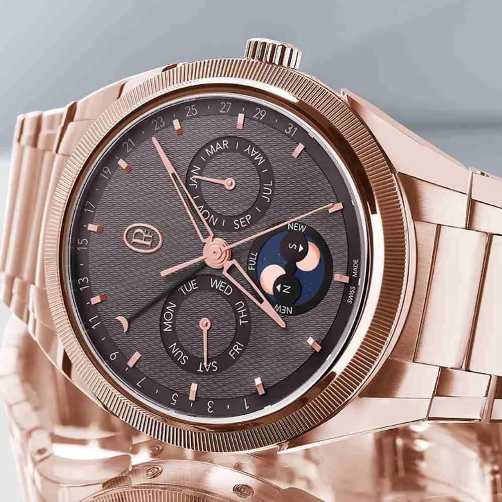 Parmigiani Fleurier Tonda Pf Gregorian Annual Calendar Rose Gold Warm Grey