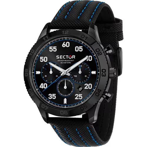 Sector Montre Sector Homme Cuir véritable Noir - Cleor