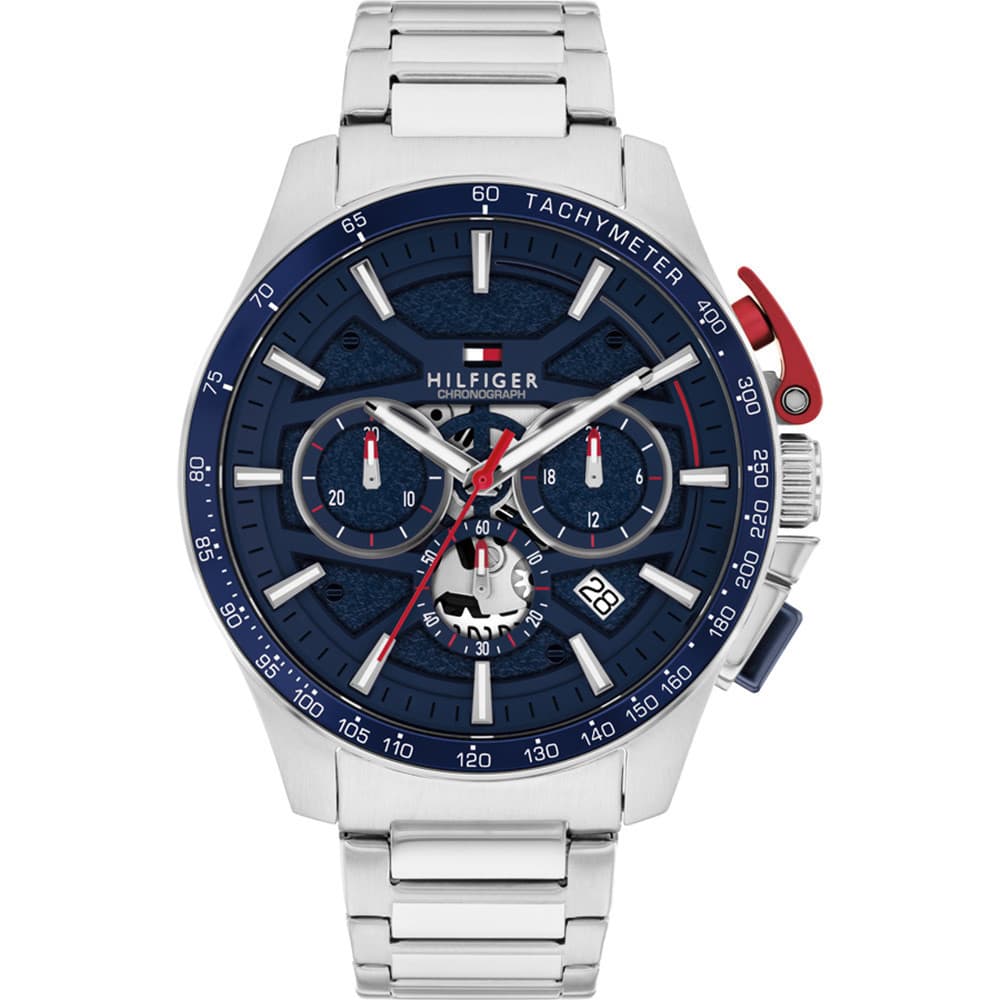 Tommy Hilfiger Montre Tommy Hilfiger Collection Bank en Acier Argenté