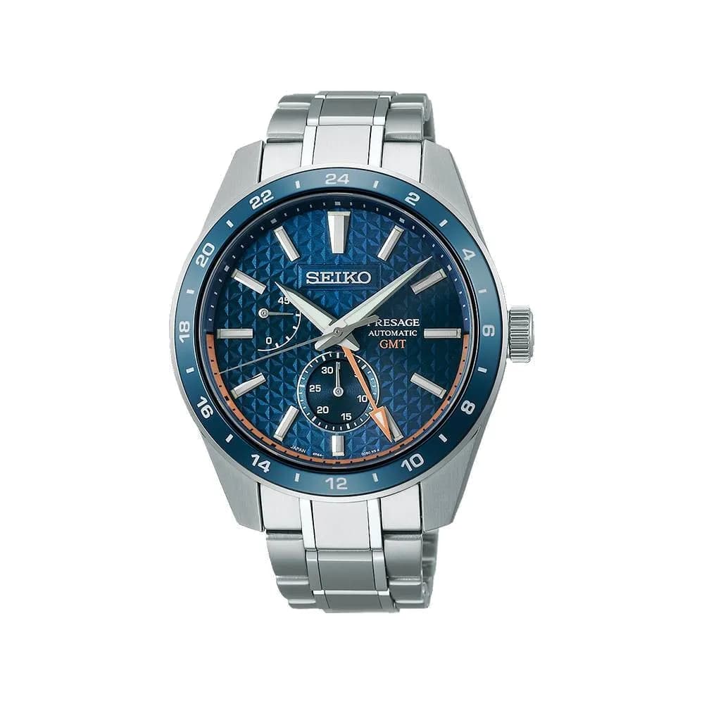 Seiko Presage — cadran bleu 42 mm