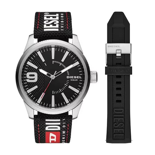 Diesel Montre Homme DIESEL en Nylon Noir Etanche