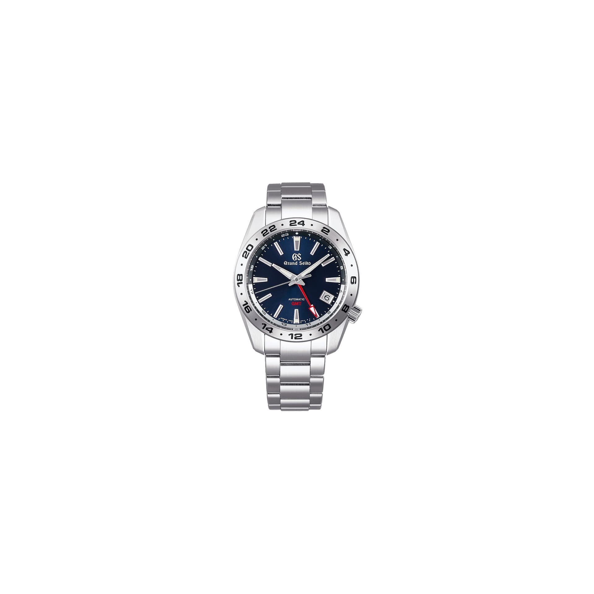 Grand Seiko Montre Grand Seiko Sport Automatique GMT Cadran bleu bracelet acier 40,5 mm