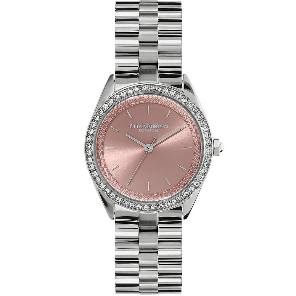 Olivia Burton Montre Olivia Burton Collection Bejewelled en Acier Argenté
