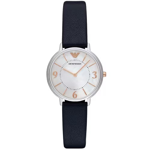 Emporio Armani Montre Analogique Femme Emporio Armani Cuir Bleu AR2509