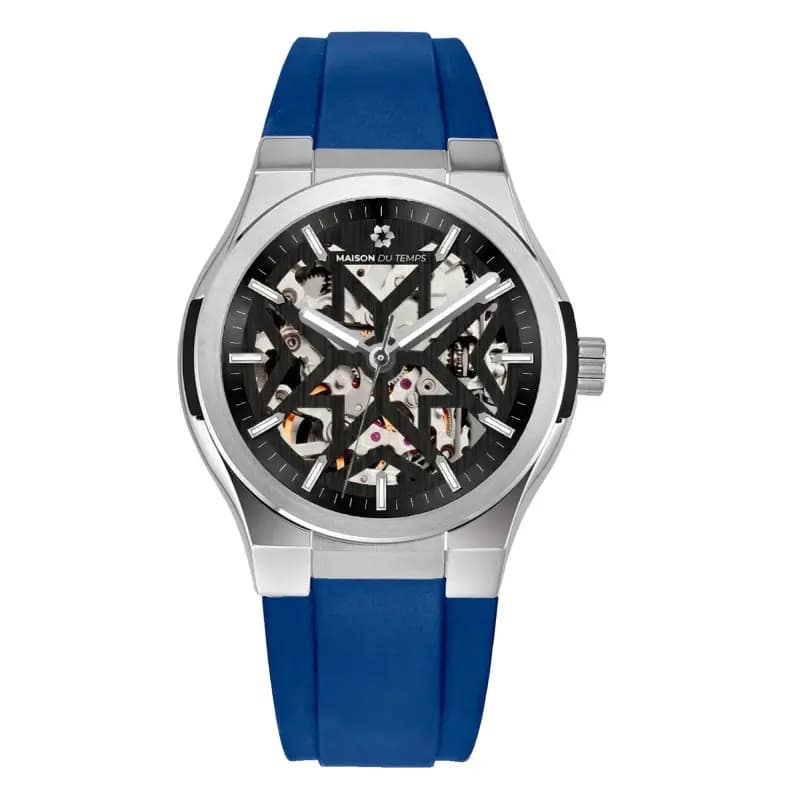 Maison du Temps Montre MTEpsilon Skeleton Evo Silicone Bleu