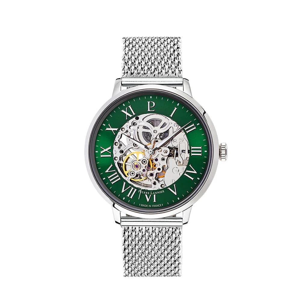 Pierre Lannier Montre Automatique Pierre Lannier Collection Automatic en Acier Argenté