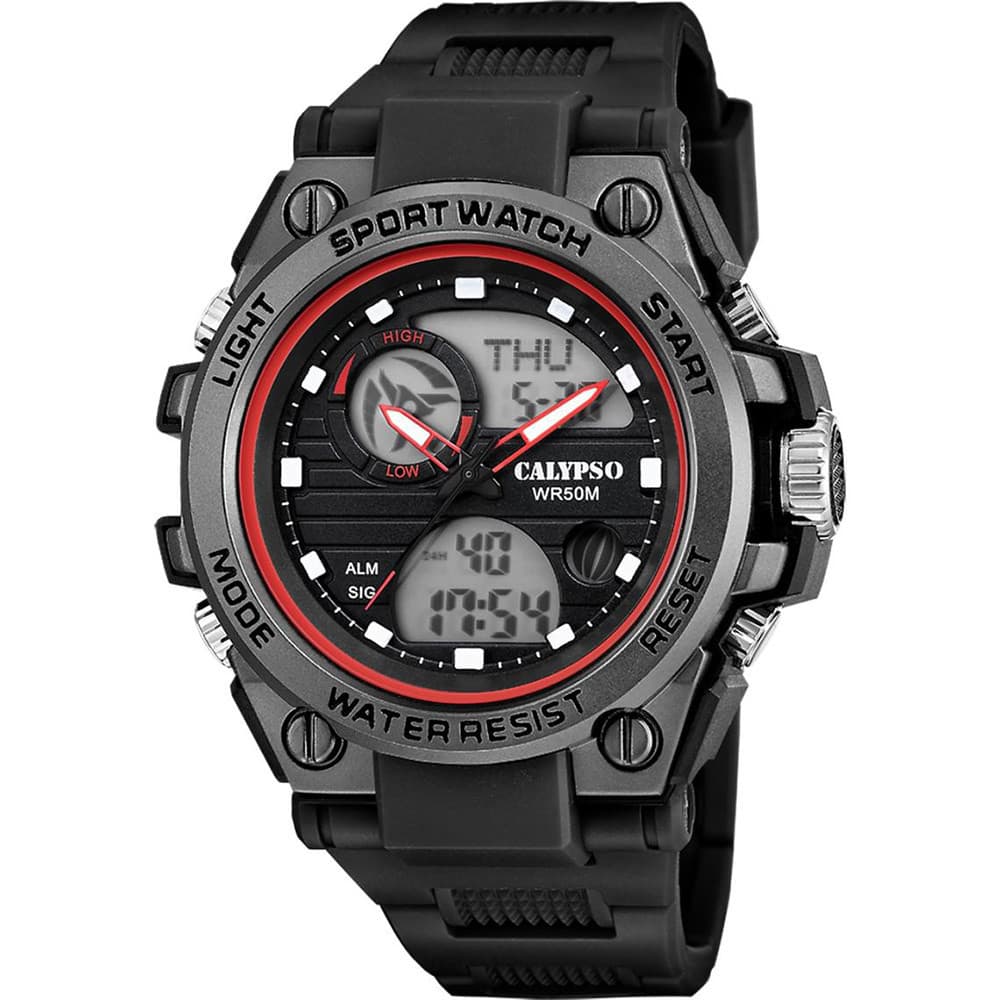 Calypso Montre Calypso en Résine Noir