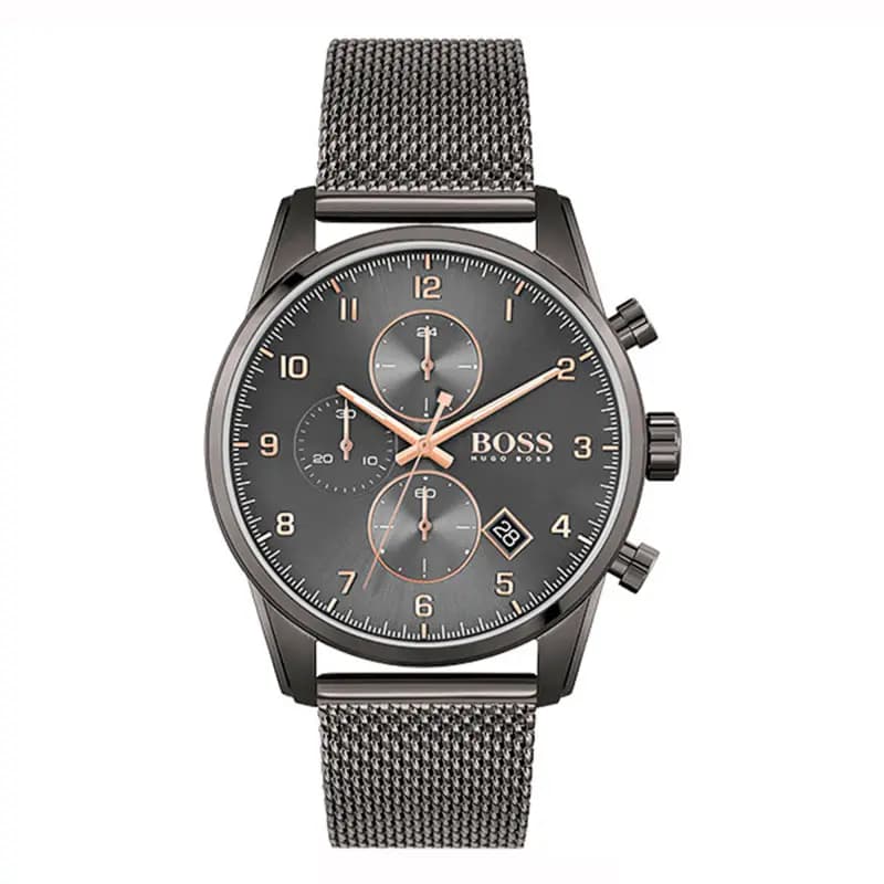 Hugo Boss Montre Boss en Acier Gunmétal