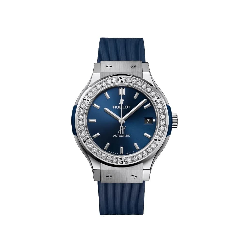 Hublot Titanium Blue Diamonds