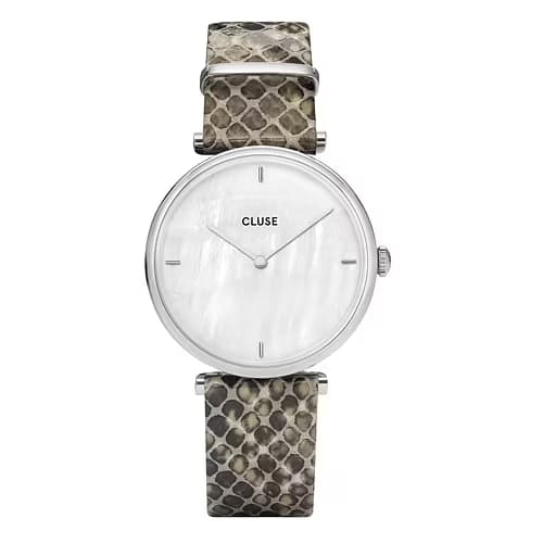 Cluse La Vedette — bracelet cuir vert