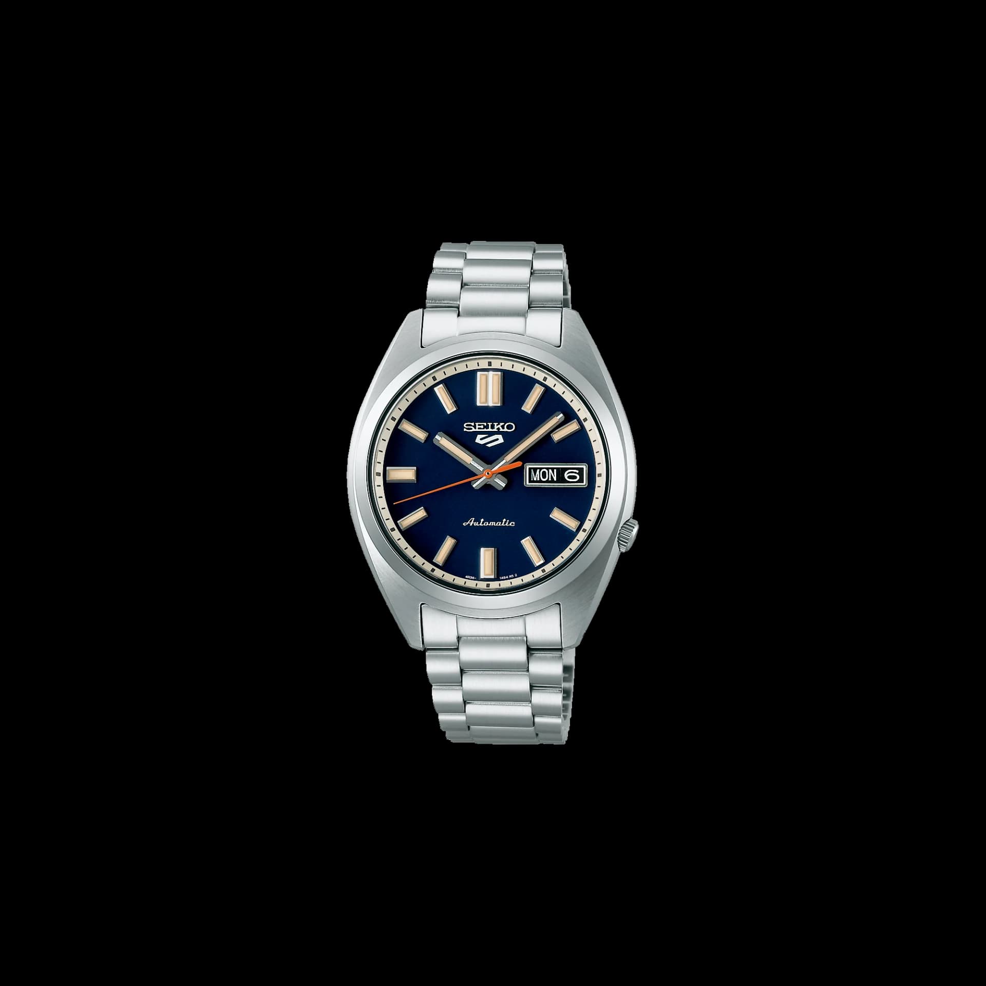 Seiko 5 — cadran bleu 37 mm