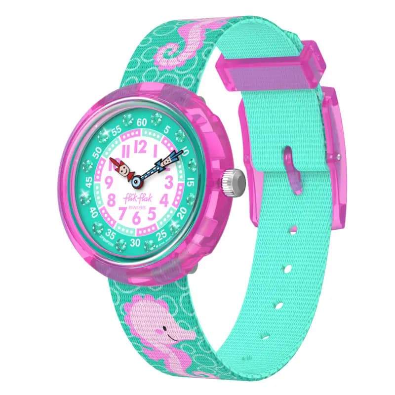 Flik Flak Montre Bubbly Seahorse FBNP256
