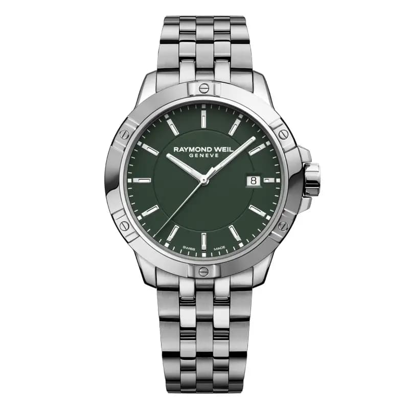 Raymond Weil Montre Tango Classic 41 mm - Cadran vert 8160-ST-52041
