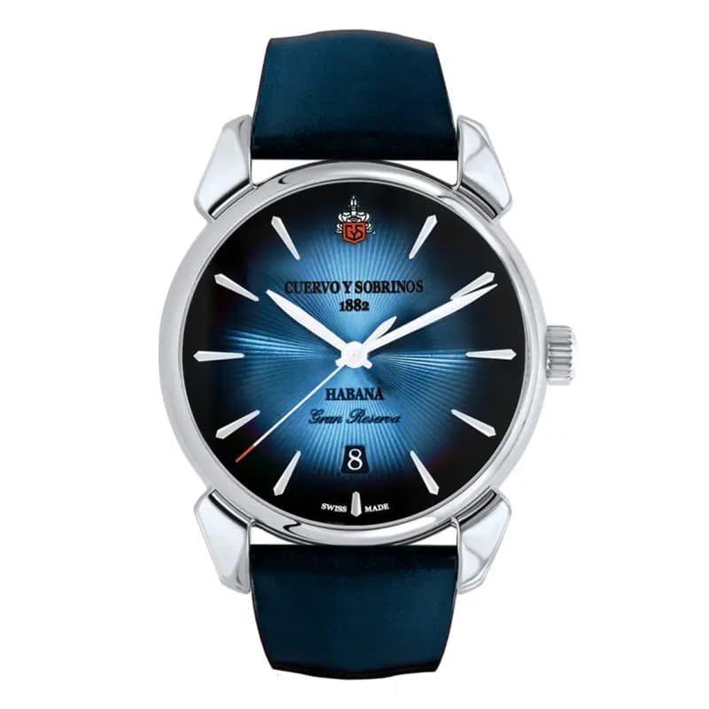 Cuervo y Sobrinos Montre Historiador Gran Reserva Bleu 3101.1GRB