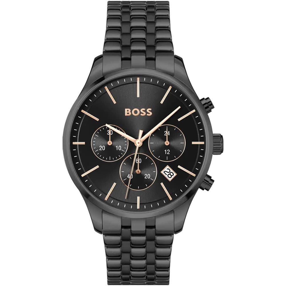 Hugo Boss Montre Boss Collection Avery en Acier et PVD Noir