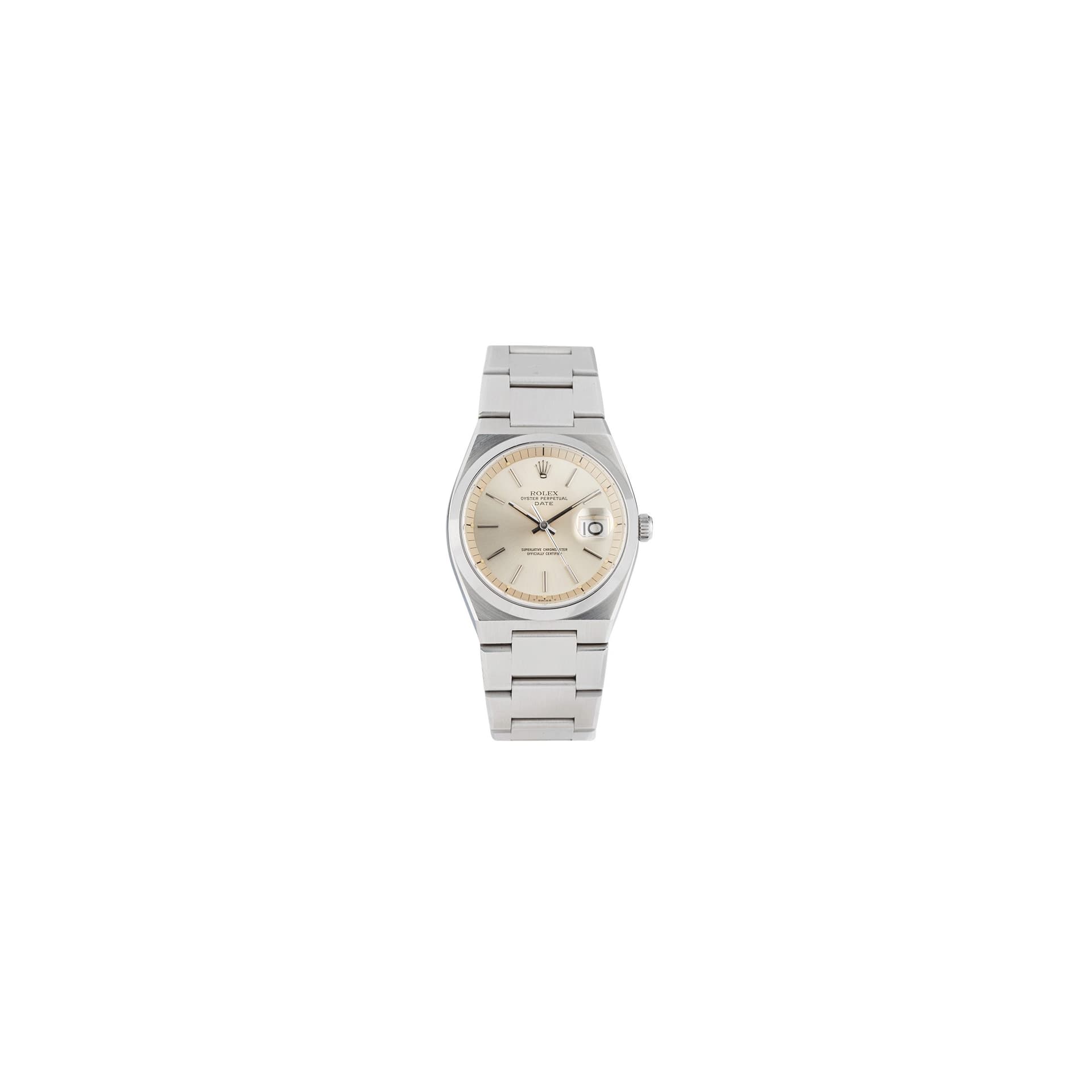 Rolex Oyster Perpetual Date — cadran argenté
