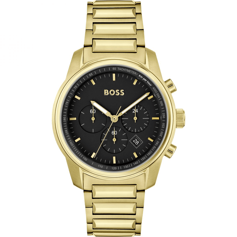 Hugo Boss Montre Boss Collection Trace en Métal Doré
