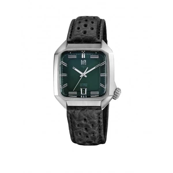 March LA.B Montre MARCH LA.B AM2 Automatique 39mm Cadran Grall Bracelet Bison Noir