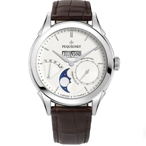 Pequignet Montre Pequignet Royale Origine Automatique Cadran Blanc - 9010433-AM