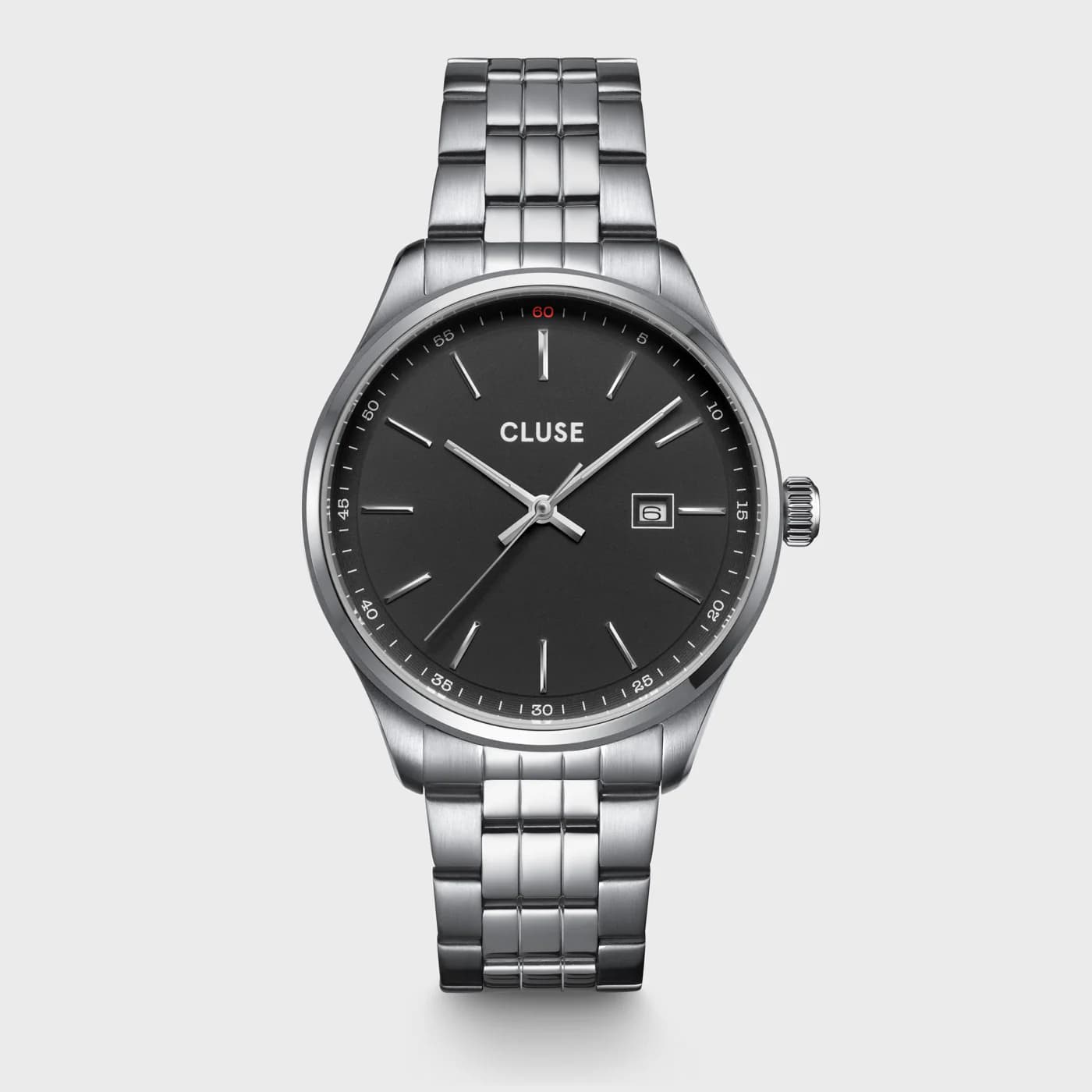 Cluse Anthéor Watch Steel Black, Silver Colour