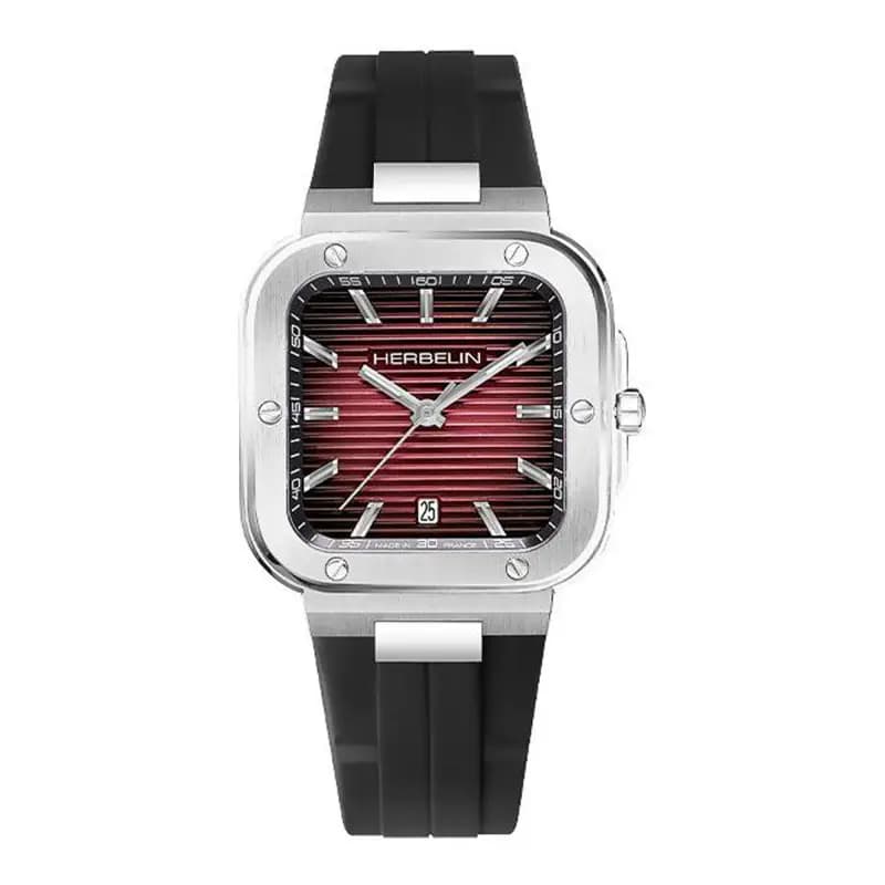 Michel Herbelin Montre Herbelin Cap Camarat Square Homme Quartz Plongée - 12246A18CA