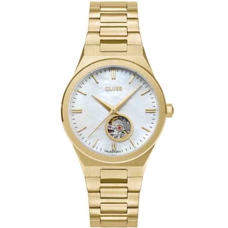Cluse Vigoureux Automatic Watch Steel, White MOP, Gold Colour