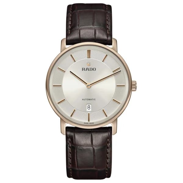 Rado Montre Rado DiaMaster Thinline Automatic 41mm Automatique Bracelet Cuir 41.0 mm