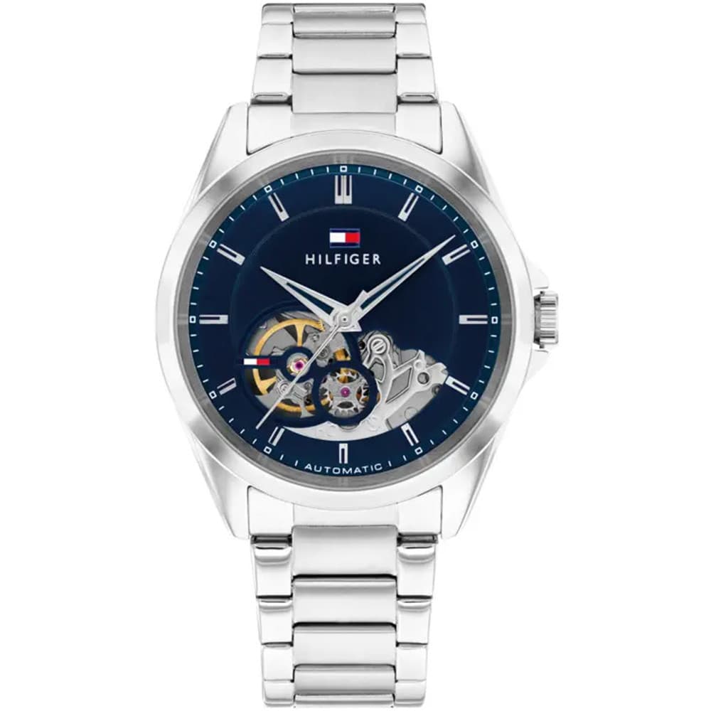 Tommy Hilfiger Montre Automatique Tommy Hilfiger Collection Baker Automatic en Acier Argenté