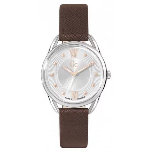 Gc Montre Femme GC en Cuir Marron Etanche