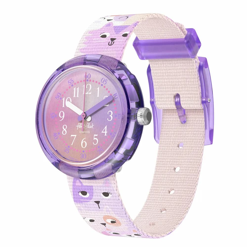 Flik Flak Montre quartz Fille Friends fur-ever Rose, Violet