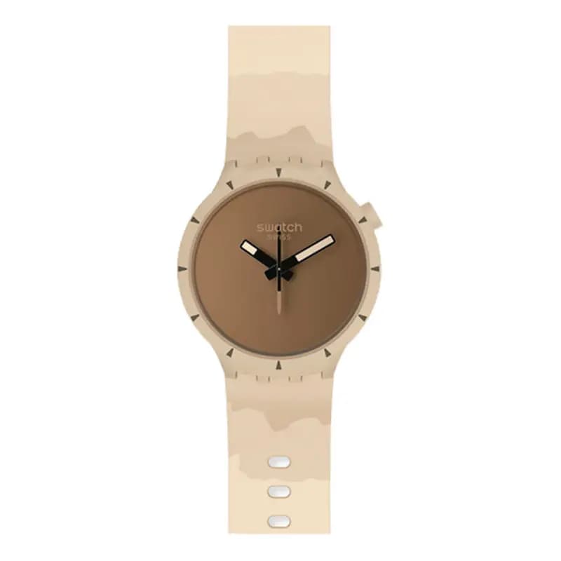 Swatch Montre Big Bold Bioceramic Desert Sable SB03C101