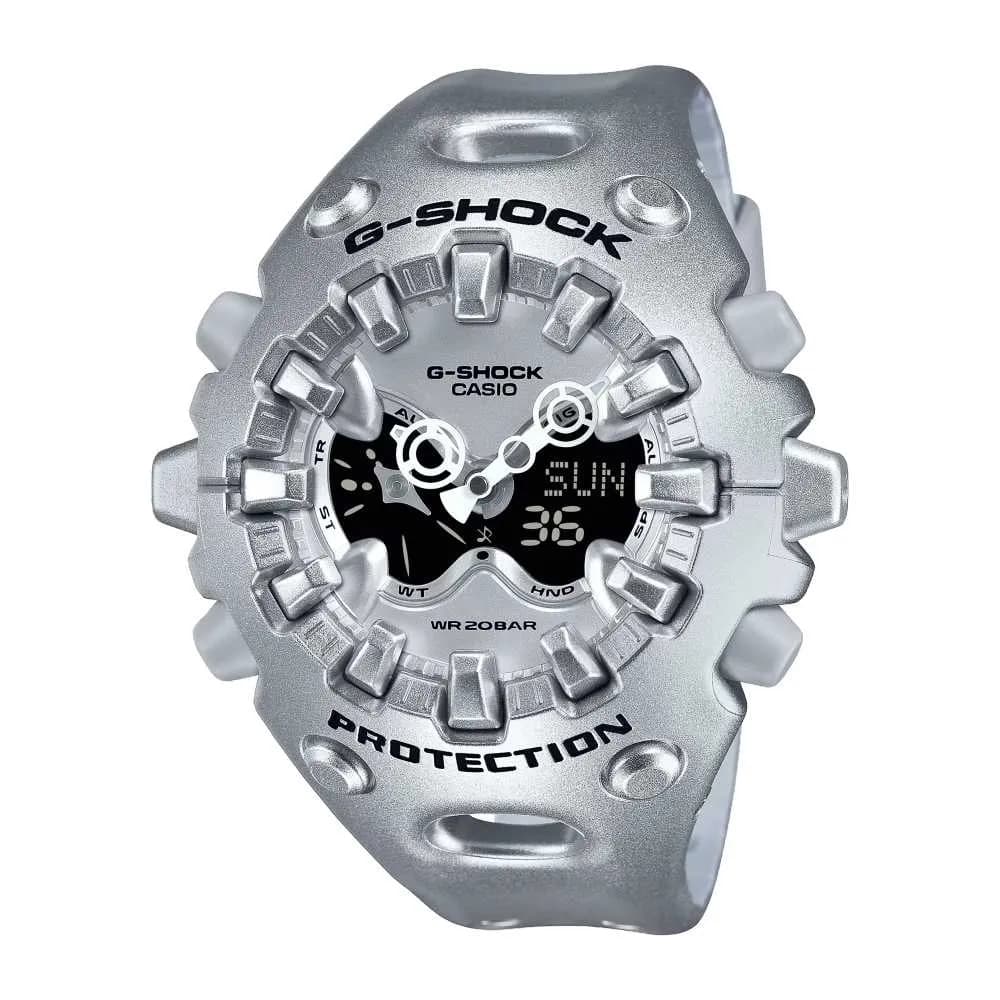 Casio G-Shock GA-V01 — cadran argenté