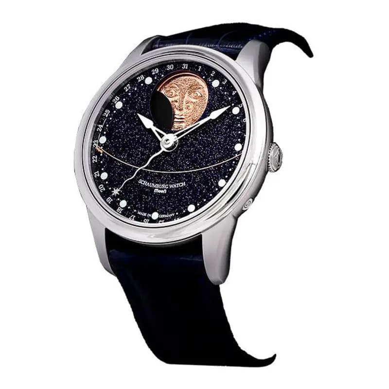 Schaumburg Watch Montre Moon Galaxy Handmade 1001.1[3]