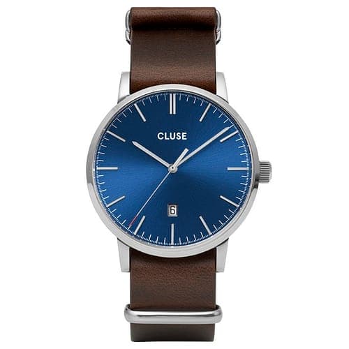 Cluse Montre Analogique Homme Cluse Cuir Marron CW0101501008 - Cleor