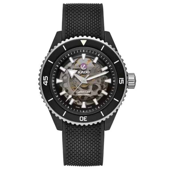 Rado Montre Rado Captain Cook High-Tech Ceramic Skeleton Céramique haute-technologie