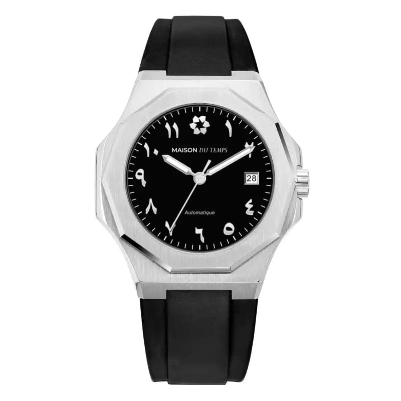 Maison du Temps Montre MTZeta Arabic Noir Silicone Noir