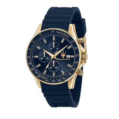 Maserati Montre Analogique Homme Maserati Silicone Bleu R8871640004