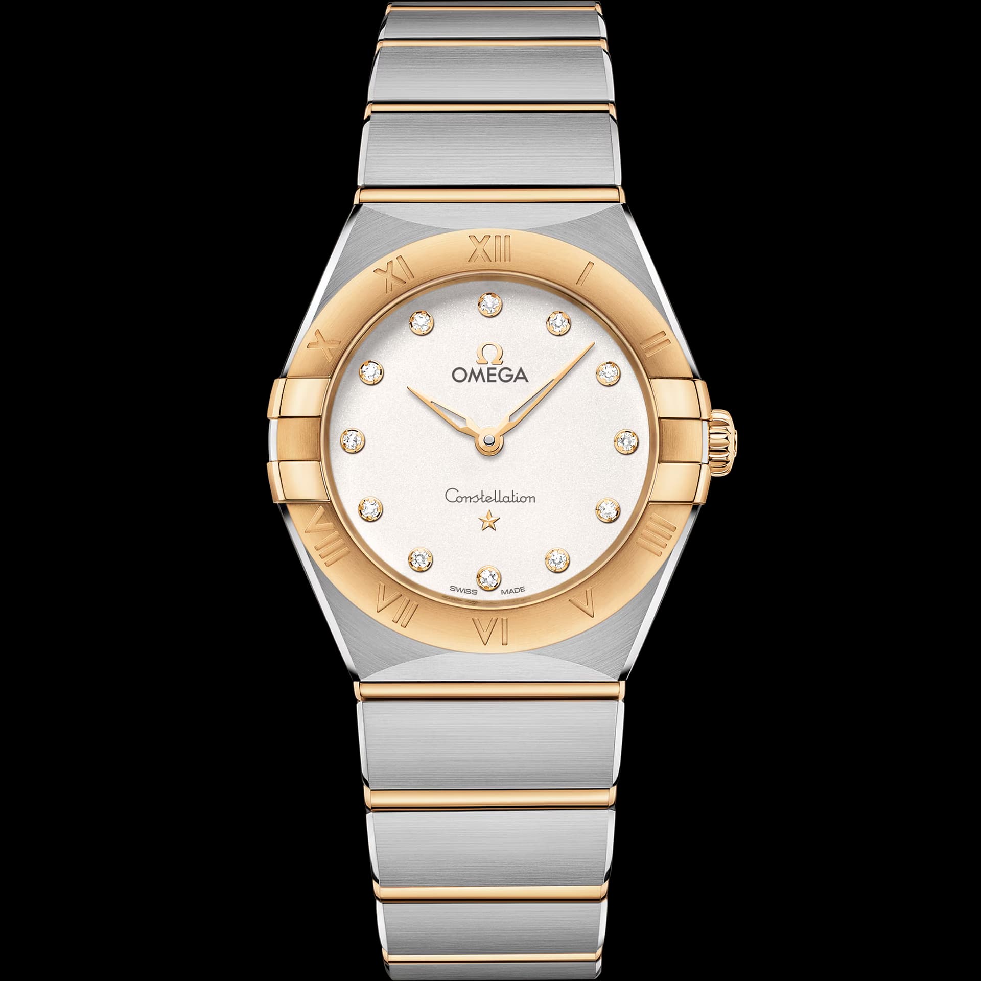 Omega Constellation 28 mm, acier - or jaune sur acier - or jaune