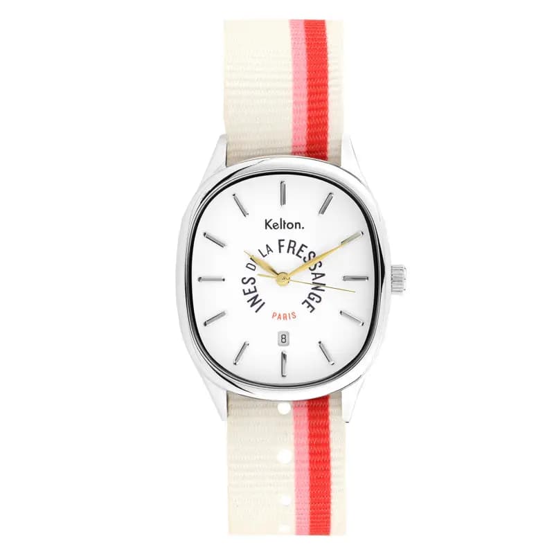 Kelton Montre Grande Colorama Rose- Rouge Kelton x Ines de la Fressange Paris 9124392